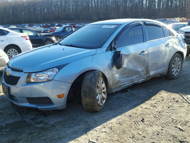 1G1PC5SHXB7297352 - 2011 CHEVROLET CRUZE LS BLUE photo 9