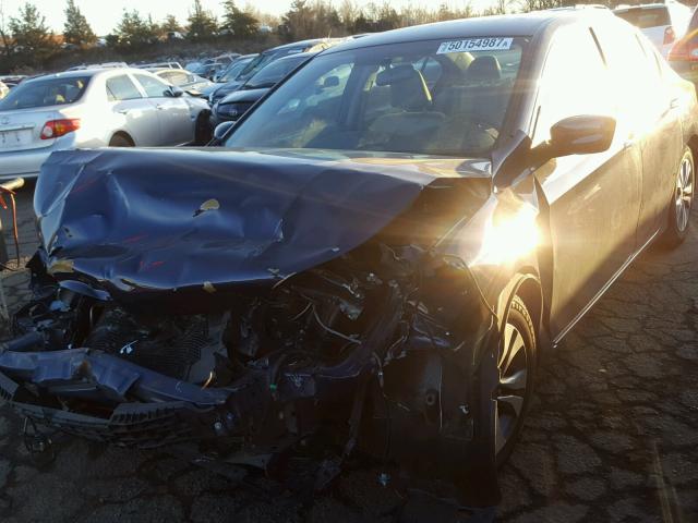 1HGCR2F38EA071871 - 2014 HONDA ACCORD LX BLUE photo 2