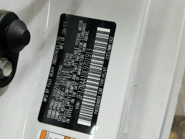 JF1ZNAA10E9701913 - 2014 TOYOTA SCION FR-S თეთრი ფოტო 10