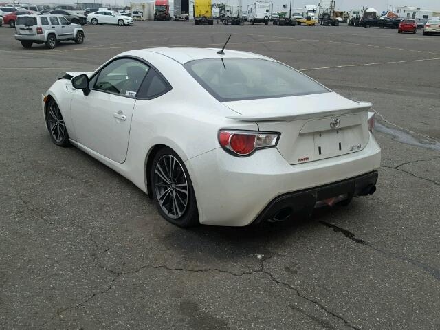 JF1ZNAA10E9701913 - 2014 TOYOTA SCION FR-S თეთრი ფოტო 3