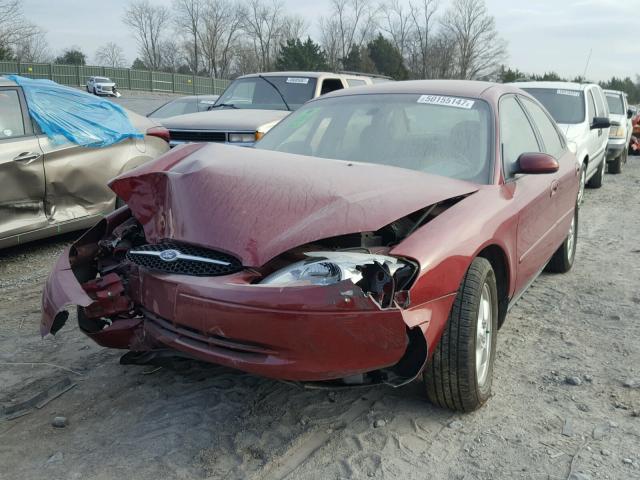 1FAFP53U92A173620 - 2002 FORD TAURUS SE RED photo 2