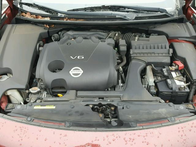 1N4AA5AP3AC850415 - 2010 NISSAN MAXIMA S MAROON photo 7