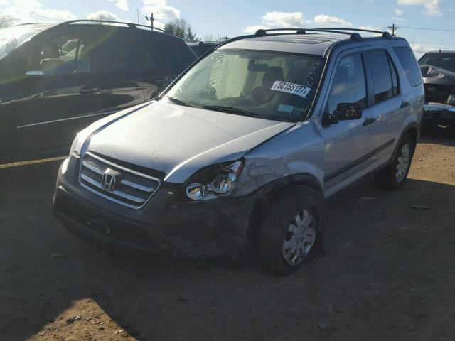 SHSRD77895U311718 - 2005 HONDA CR-V EX SILVER photo 2