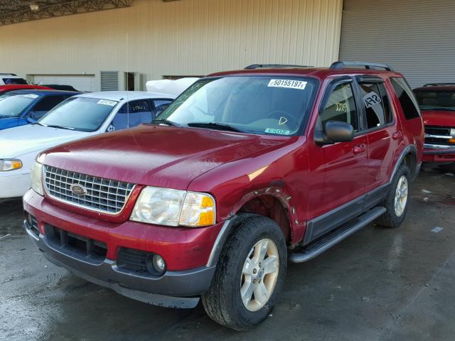 1FMZU73KX3UB77469 - 2003 FORD EXPLORER X BURGUNDY photo 2