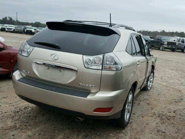 JTJGK31U970001862 - 2007 LEXUS RX 350 GOLD photo 4