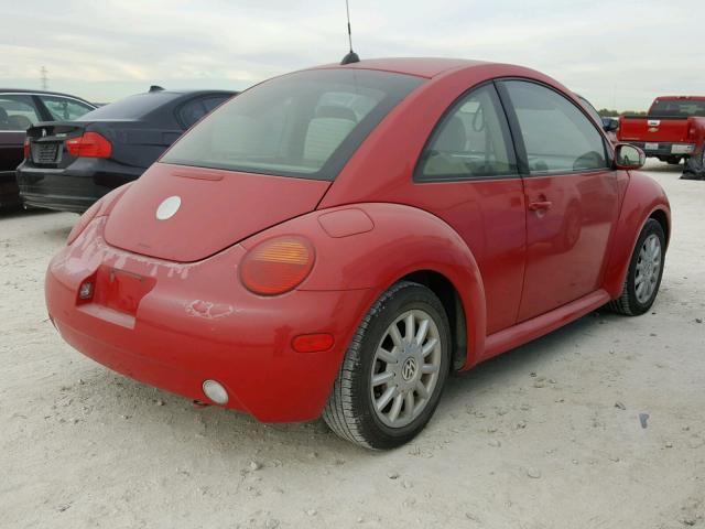 3VWCK31C65M414841 - 2005 VOLKSWAGEN NEW BEETLE 红色 照片 4