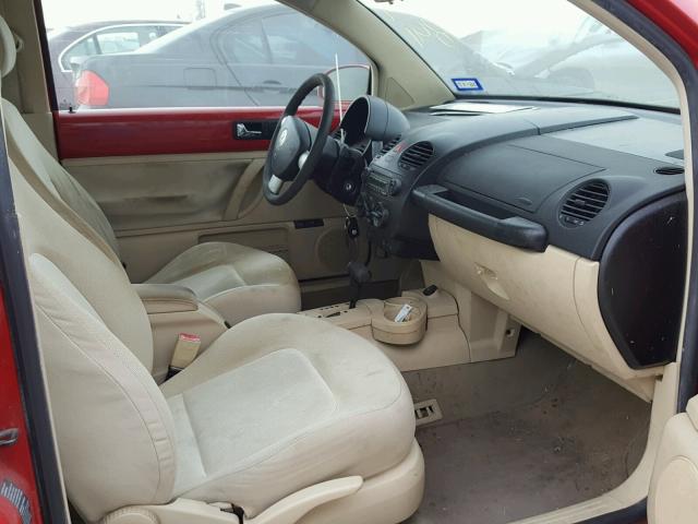 3VWCK31C65M414841 - 2005 VOLKSWAGEN NEW BEETLE 红色 照片 5