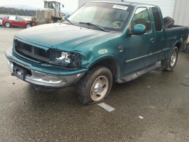 2FTRX18L0WCA83020 - 1998 FORD F150 GREEN photo 9