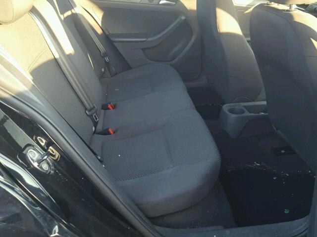 3VW2K7AJ0DM353387 - 2013 VOLKSWAGEN JETTA BASE BLACK photo 6