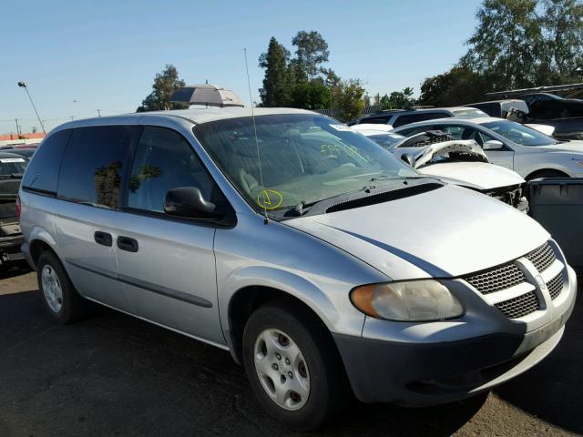 1D4GP25323B272635 - 2003 DODGE CARAVAN SE SILVER photo 1