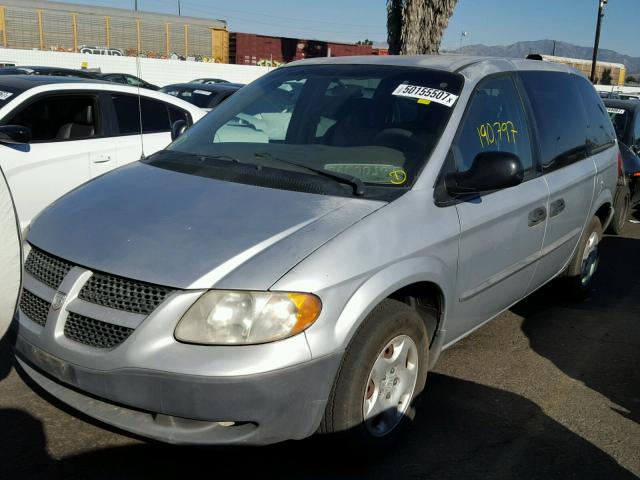 1D4GP25323B272635 - 2003 DODGE CARAVAN SE SILVER photo 2