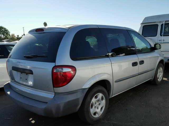 1D4GP25323B272635 - 2003 DODGE CARAVAN SE SILVER photo 4