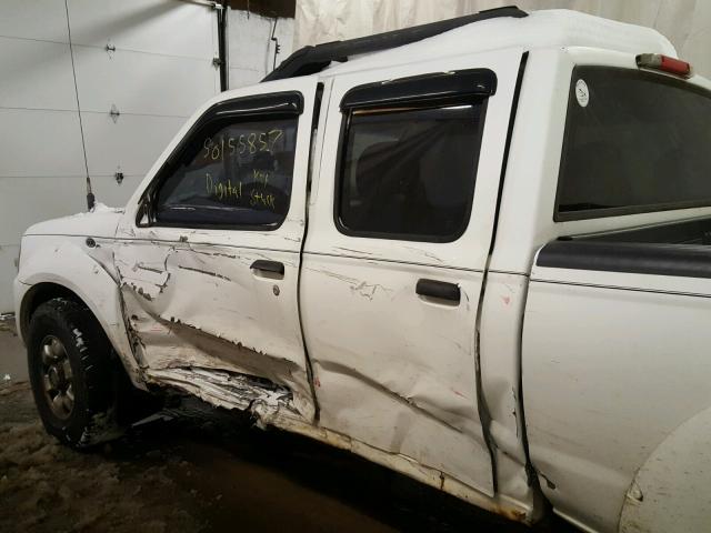 1N6ED29Y14C425470 - 2004 NISSAN FRONTIER C WHITE photo 10