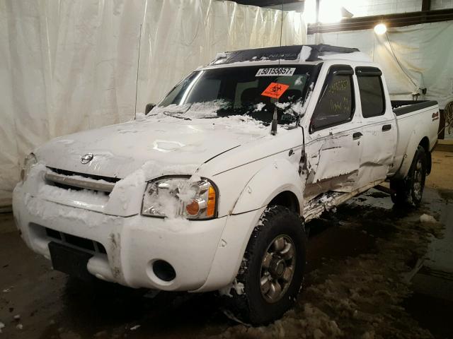 1N6ED29Y14C425470 - 2004 NISSAN FRONTIER C WHITE photo 2