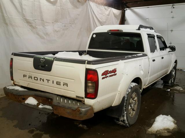 1N6ED29Y14C425470 - 2004 NISSAN FRONTIER C WHITE photo 4