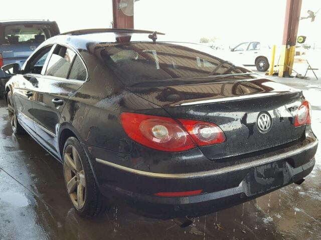 WVWGU73C19E513369 - 2009 VOLKSWAGEN CC VR6 4MO BLACK photo 3