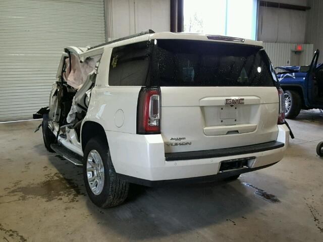 1GKS1BKC0FR563227 - 2015 GMC YUKON SLT WHITE photo 3