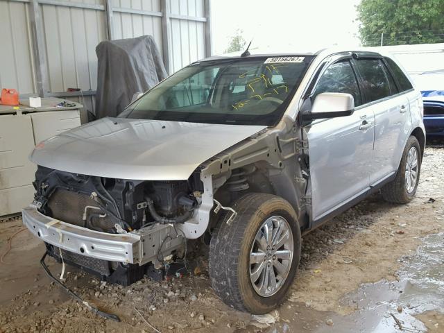 2FMDK3KC8ABA59880 - 2010 FORD EDGE LIMIT SILVER photo 2