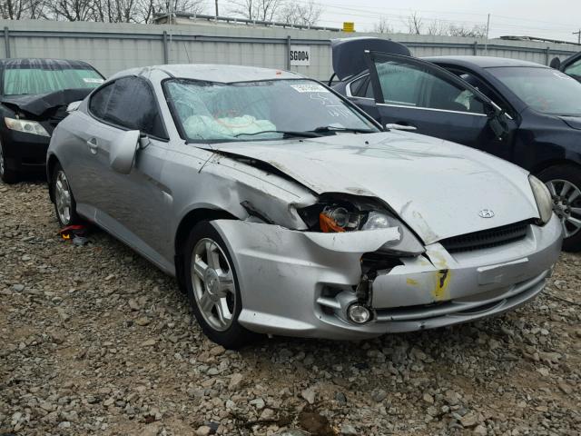 KMHHM65D63U061917 - 2003 HYUNDAI TIBURON SILVER photo 1