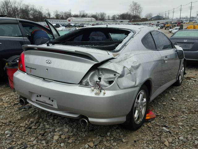 KMHHM65D63U061917 - 2003 HYUNDAI TIBURON SILVER photo 4