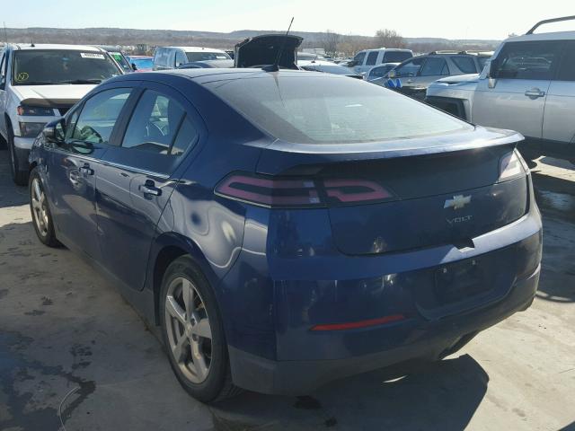 1G1RA6E42DU114933 - 2013 CHEVROLET VOLT BLUE photo 3