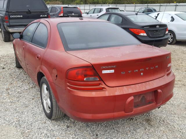 1B3EL46R56N218832 - 2006 DODGE STRATUS SX RED photo 3