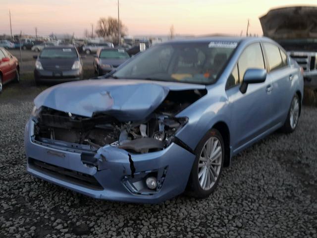 JF1GJAH68CH014153 - 2012 SUBARU IMPREZA LI BLUE photo 2