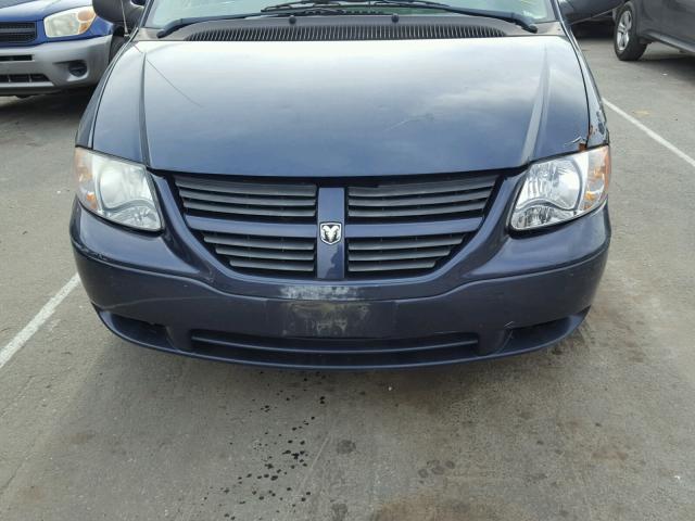 1D4GP24R67B253999 - 2007 DODGE GRAND CARA BLUE photo 7