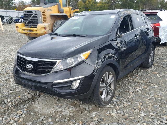 KNDPCCA66E7658706 - 2014 KIA SPORTAGE S BLACK photo 2