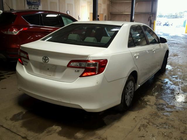 4T4BF1FK9CR190823 - 2012 TOYOTA CAMRY BASE WHITE photo 4