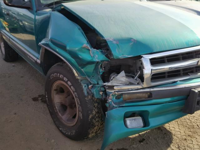 1GNCS13W8S2145735 - 1995 CHEVROLET BLAZER TEAL photo 9