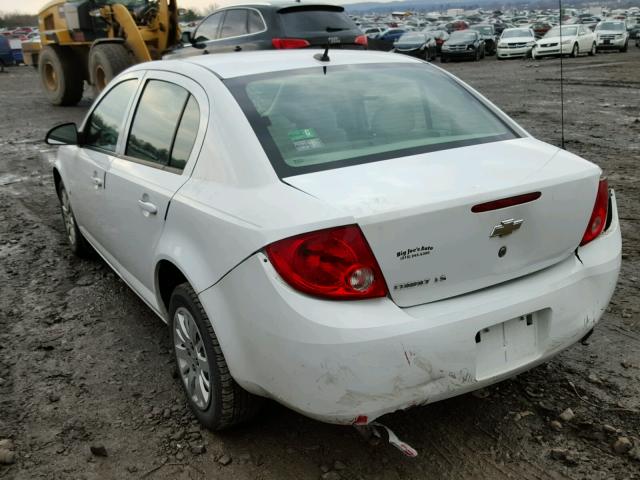 1G1AS58H597200696 - 2009 CHEVROLET COBALT LS WHITE photo 3