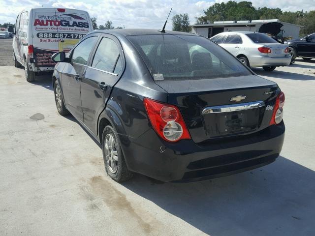 1G1JC5SH0C4104411 - 2012 CHEVROLET SONIC LT BLACK photo 3