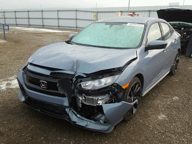 SHHFK7H46JU400439 - 2018 HONDA CIVIC SPOR BLUE photo 2