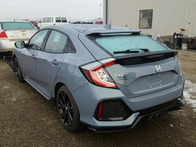 SHHFK7H46JU400439 - 2018 HONDA CIVIC SPOR BLUE photo 3