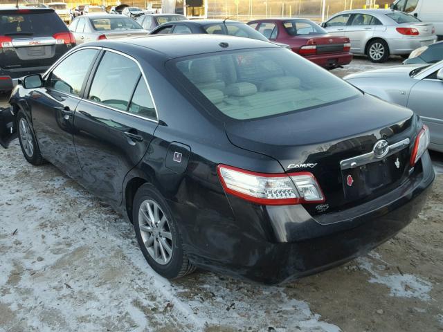 4T1BB3EK7AU123654 - 2010 TOYOTA CAMRY HYBR BLACK photo 3