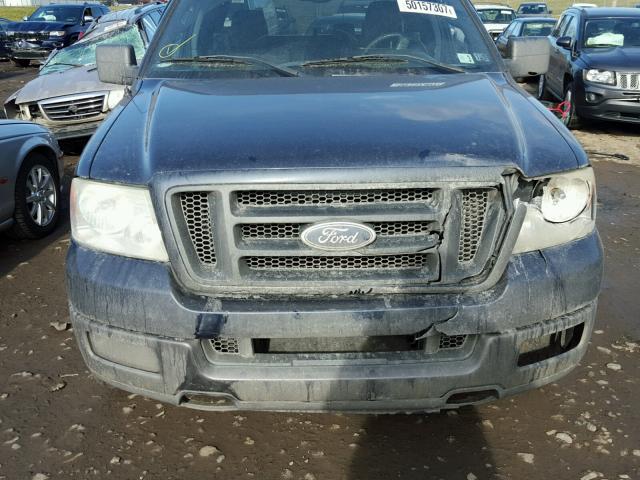 1FTPX04554KD78681 - 2004 FORD F150 BLUE photo 7