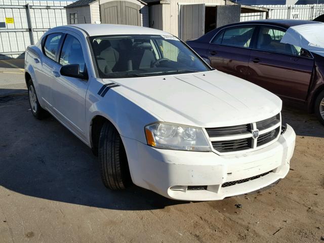 1B3CC4FB7AN195881 - 2010 DODGE AVENGER SX WHITE photo 1