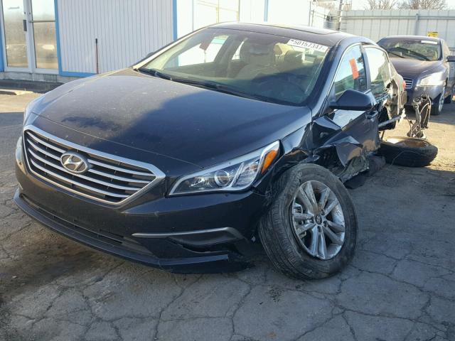 5NPE24AF0GH271891 - 2016 HYUNDAI SONATA SE BLACK photo 2