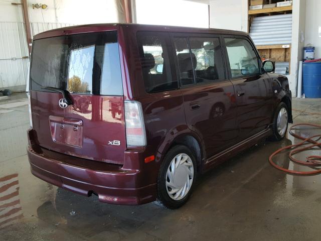 JTLKT324650194126 - 2005 TOYOTA SCION XB იასამნისფერი ფოტო 4