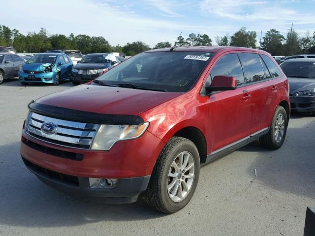 2FMDK38C59BA53070 - 2009 FORD EDGE SEL MAROON photo 2