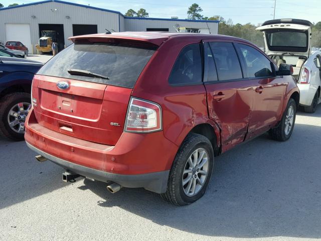 2FMDK38C59BA53070 - 2009 FORD EDGE SEL MAROON photo 4