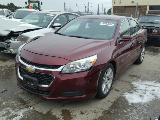 1G11C5SLXFF117003 - 2015 CHEVROLET MALIBU 1LT MAROON photo 2