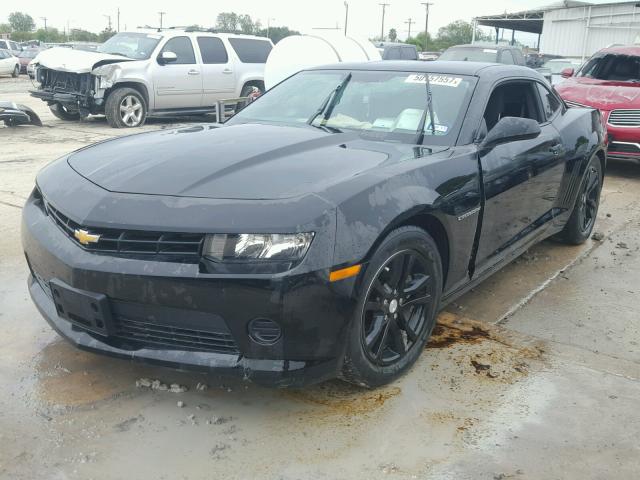 2G1FB1E30F9127755 - 2015 CHEVROLET CAMARO LS BLACK photo 2