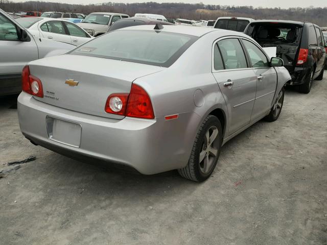 1G1ZC5EU9CF158340 - 2012 CHEVROLET MALIBU 1LT GRAY photo 4