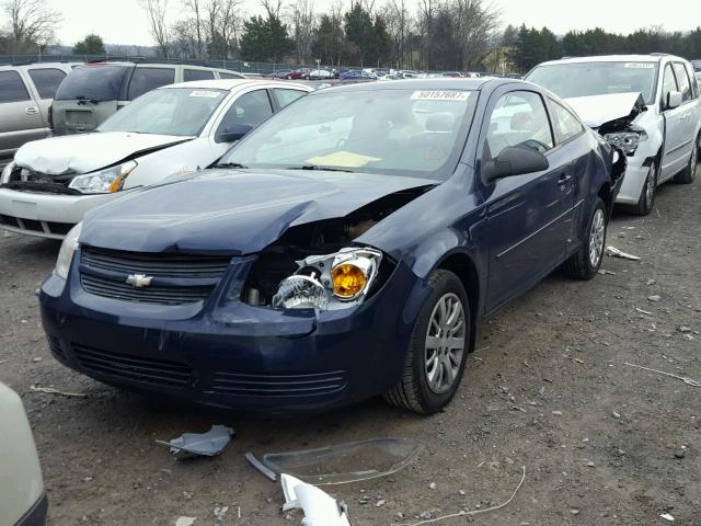 1G1AB1F56A7124038 - 2010 CHEVROLET COBALT LS BLUE photo 2