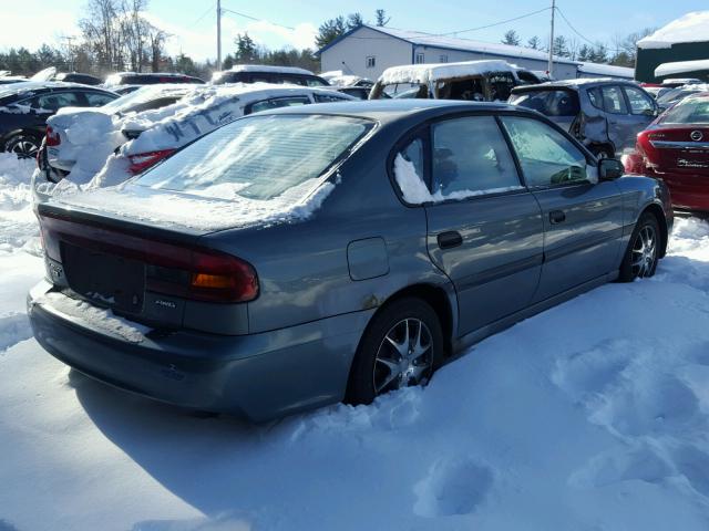 4S3BE635327213961 - 2002 SUBARU LEGACY L GREEN photo 4