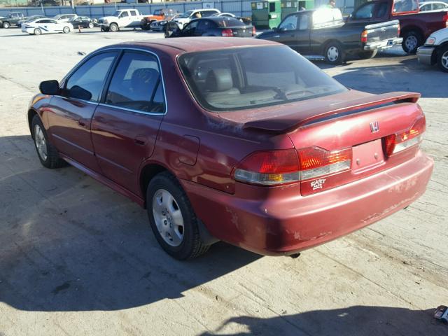 1HGCG16521A007868 - 2001 HONDA ACCORD EX MAROON photo 3