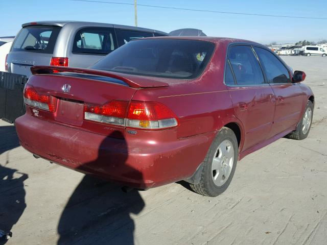 1HGCG16521A007868 - 2001 HONDA ACCORD EX MAROON photo 4