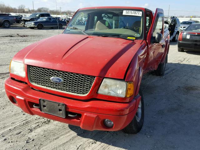 1FTYR14E51PB74854 - 2001 FORD RANGER SUP RED photo 2